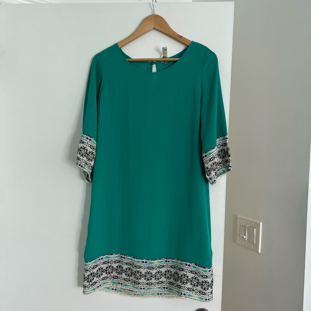 Dress aqua green cocktail dress